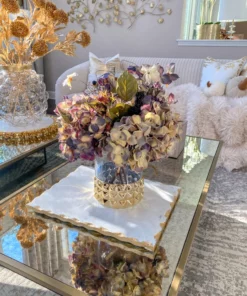 Inspire Me! Home Decor Rustic Dried Purple Hydrangea Bundle