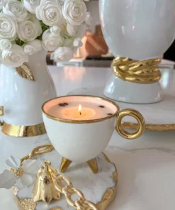 Inspire Me! Home Decor Round Trivet With White Jeweled Flower Details 14 Inspire Me! Home Decor Round Trivet With White Jeweled Flower Details