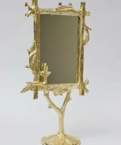 Inspire Me! Home Decor WALL ART & MIRRORS Gold Branch Design Table Mirror