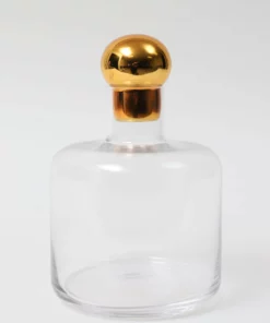 Inspire Me! Home Decor Decanter With Gold Round Top (2 Sizes)