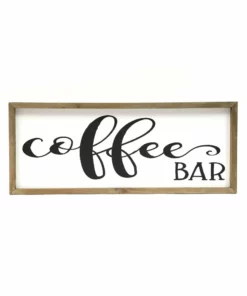 Inspire Me! Home Decor Wooden Coffee Bar Sign