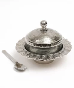 Inspire Me! Home Decor Rippled Sugar Jar With Spoon (2 Colors)