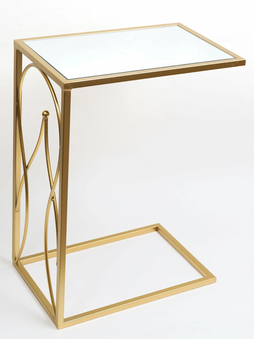 Inspire Me! Home Decor Gold Mirror Top C Table 4 Inspire Me! Home Decor Gold Mirror Top C Table