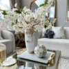 Inspire Me! Home Decor White & Gold Flower Vase