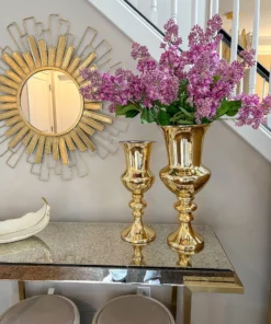 Inspire Me! Home Decor Detailed Stem Vase (2 Colors & 2 Sizes)