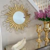 Inspire Me! Home Decor Gold Foil Sunburst Mirror 1 Inspire Me! Home Decor Gold Foil Sunburst Mirror