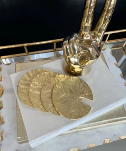 Inspire Me! Home Decor Gold Peace Sign Decorative