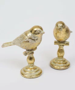 Inspire Me! Home Decor Gold Leaf Bird On Finial