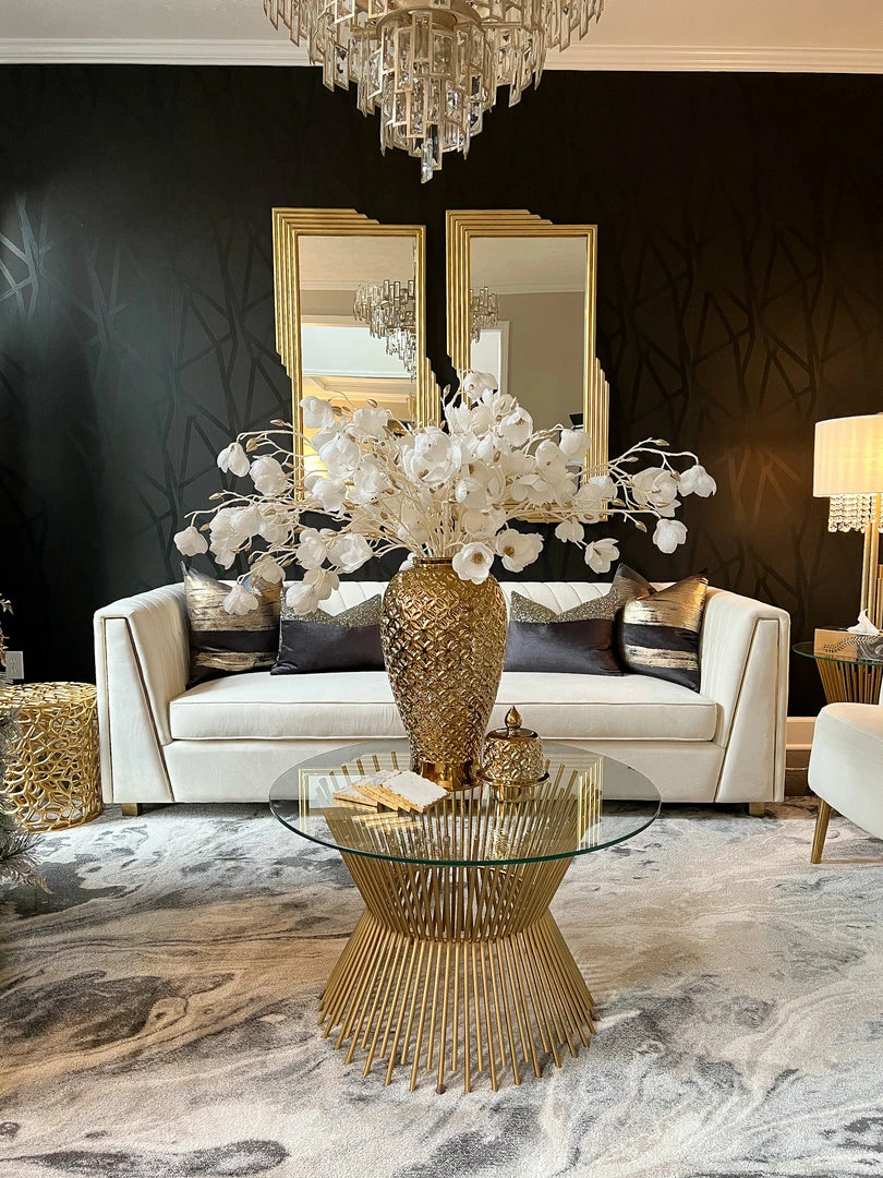 Inspire Me! Home Decor Gold Ginger Jar Lattice Design (2 Sizes) 3 Inspire Me! Home Decor Gold Ginger Jar Lattice Design (2 Sizes)