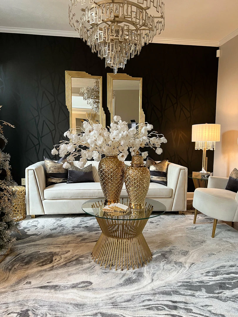 Inspire Me! Home Decor Gold Ginger Jar Lattice Design (2 Sizes) 6 Inspire Me! Home Decor Gold Ginger Jar Lattice Design (2 Sizes)