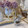 Inspire Me! Home Decor Swan Spoon Holder With 6 Tea Spoons (2 Colors)