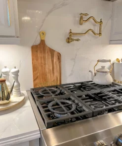 Inspire Me! Home Decor KITCHEN Wood Charcuterie Board With Gold Handle