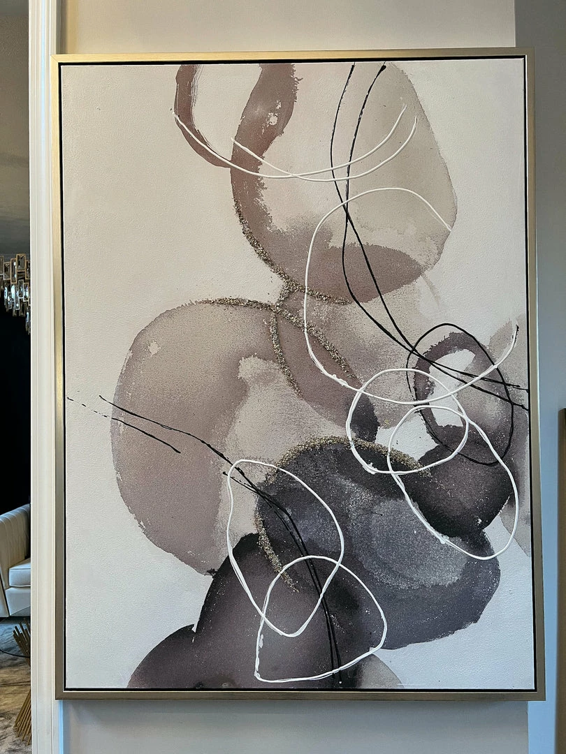 Inspire Me! Home Decor Abstract Circles Painting 3 Inspire Me! Home Decor Abstract Circles Painting