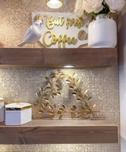 Inspire Me! Home Decor Set Of 2 Birds With Gold Crowns