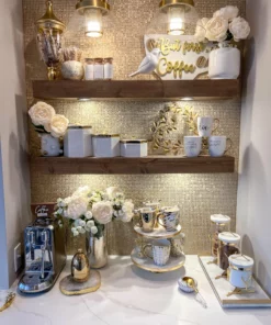 Inspire Me! Home Decor Set Of 2 Birds With Gold Crowns