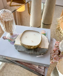 Inspire Me! Home Decor Gold Candle Tray (2 Sizes)