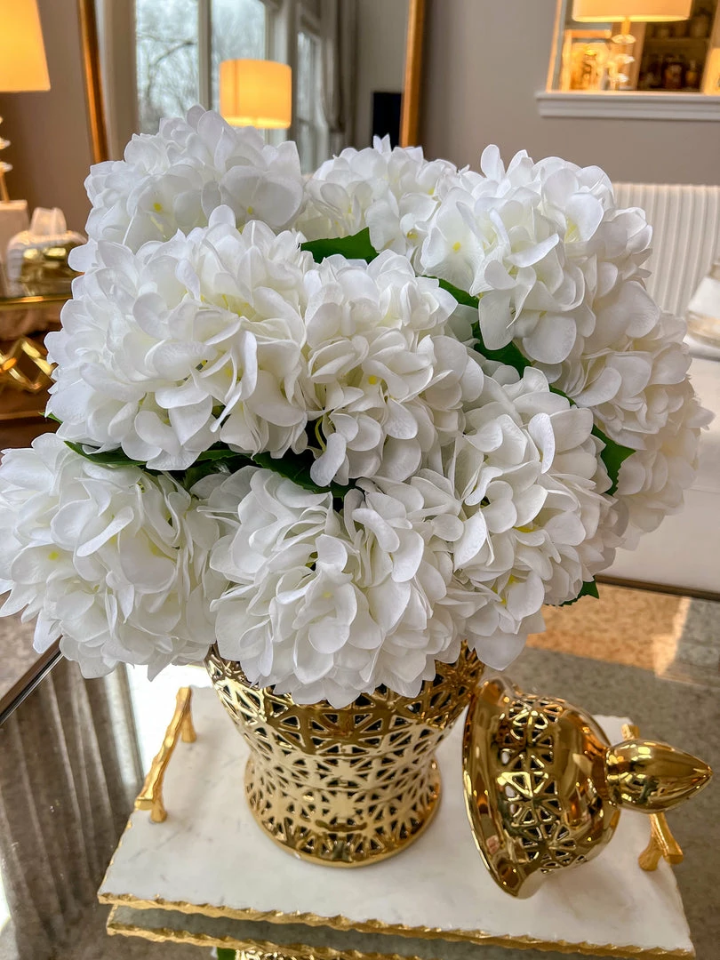 Inspire Me! Home Decor 23.5" Real Touch White Hydrangea 7 Inspire Me! Home Decor 23.5" Real Touch White Hydrangea
