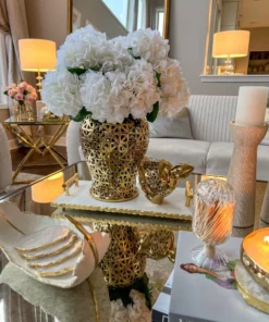 Inspire Me! Home Decor 23.5" Real Touch White Hydrangea 10 Inspire Me! Home Decor 23.5