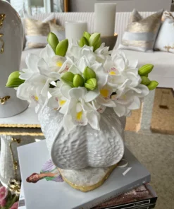 Inspire Me! Home Decor 11" White Orchid Bundle