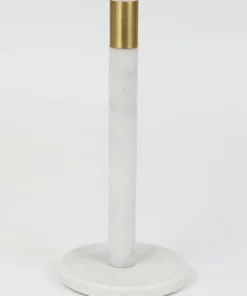 Inspire Me! Home Decor Paper Towel & Napkin Holders Marble And Brass Paper Towel Holder