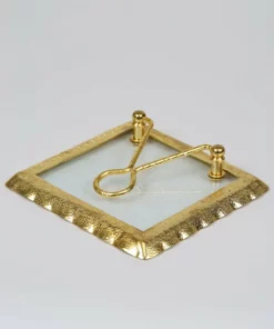 Inspire Me! Home Decor Glass And Gold Napkin Holder