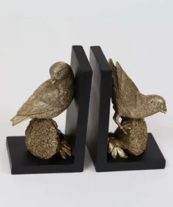 Inspire Me! Home Decor Gold Bird Resin Bookends