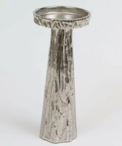 Inspire Me! Home Decor Silver Branch Pedestal Candle Holder (2 Sizes)