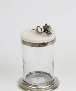 Inspire Me! Home Decor Gold Or Silver Canisters With Floral Lotus Lid (2 Colors) 29 Inspire Me! Home Decor Gold Or Silver Canisters With Floral Lotus Lid (2 Colors)