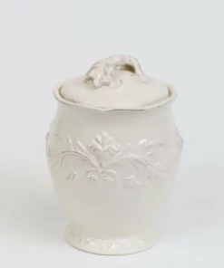 Inspire Me! Home Decor Oversized White Detailed Jars (Set Of 3)