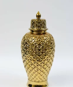 Inspire Me! Home Decor Gold Ginger Jar Lattice Design (2 Sizes) 9 Inspire Me! Home Decor Gold Ginger Jar Lattice Design (2 Sizes)