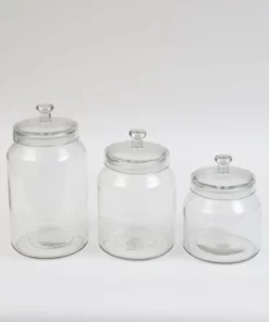 Inspire Me! Home Decor Oversized Glass Jars (3 Sizes)