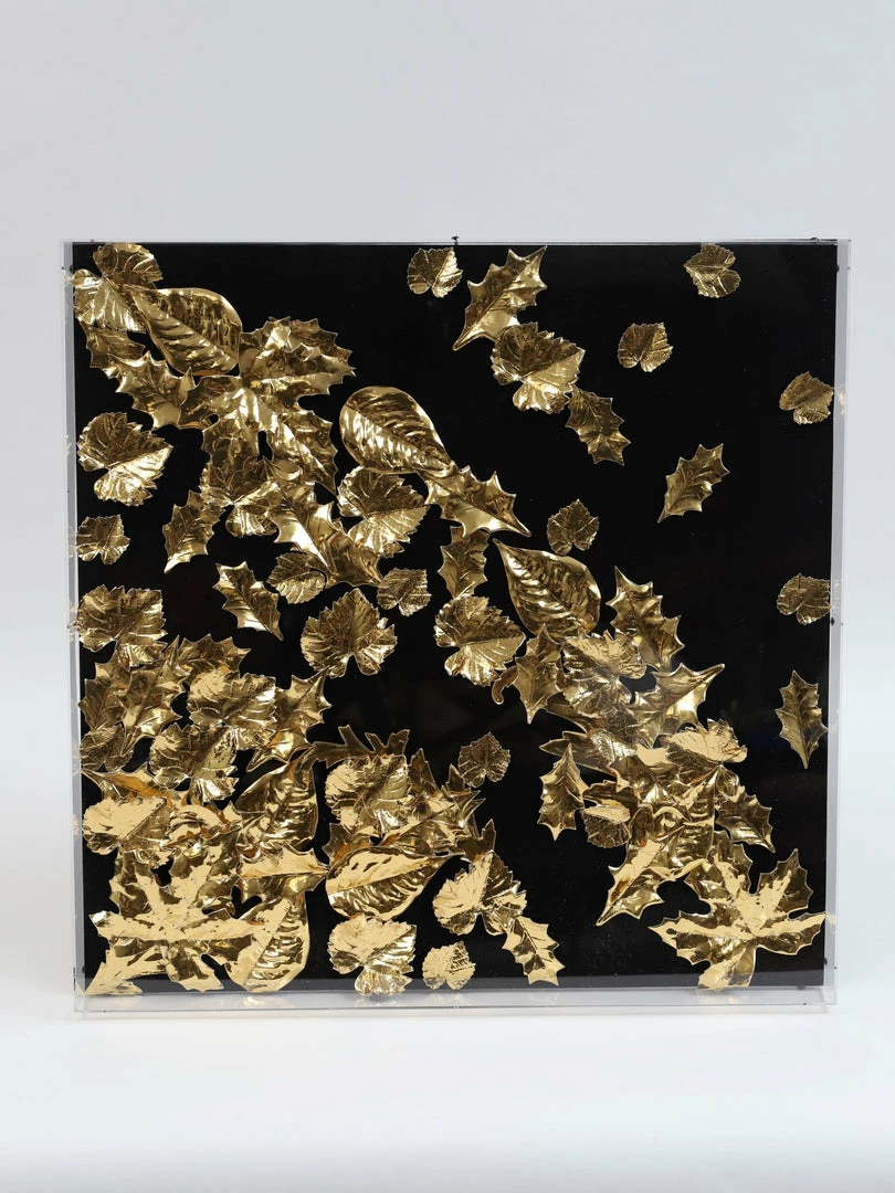 Inspire Me! Home Decor Black And Metallic Gold Leaf Shadow Box Wall Art 4 Inspire Me! Home Decor Black And Metallic Gold Leaf Shadow Box Wall Art