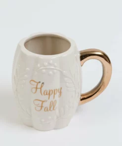 Inspire Me! Home Decor Gold Happy Fall Mug