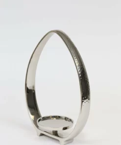 Inspire Me! Home Decor Silver Teardrop Candle Holders (2 Sizes)