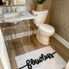 Inspire Me! Home Decor Flawless White Bath Rug BATHROOM