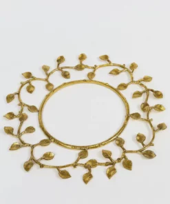 Inspire Me! Home Decor Gold Metal Decorative Wreath