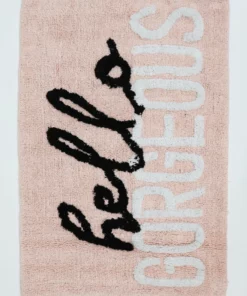 Inspire Me! Home Decor Hello Gorgeous Pink Bath Rug BATHROOM