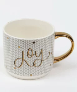 Inspire Me! Home Decor Gold Joy Mug