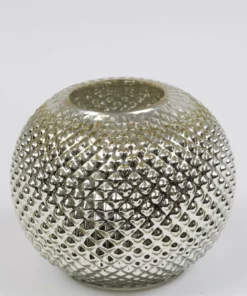 Inspire Me! Home Decor Champagne Studded Glass Vase