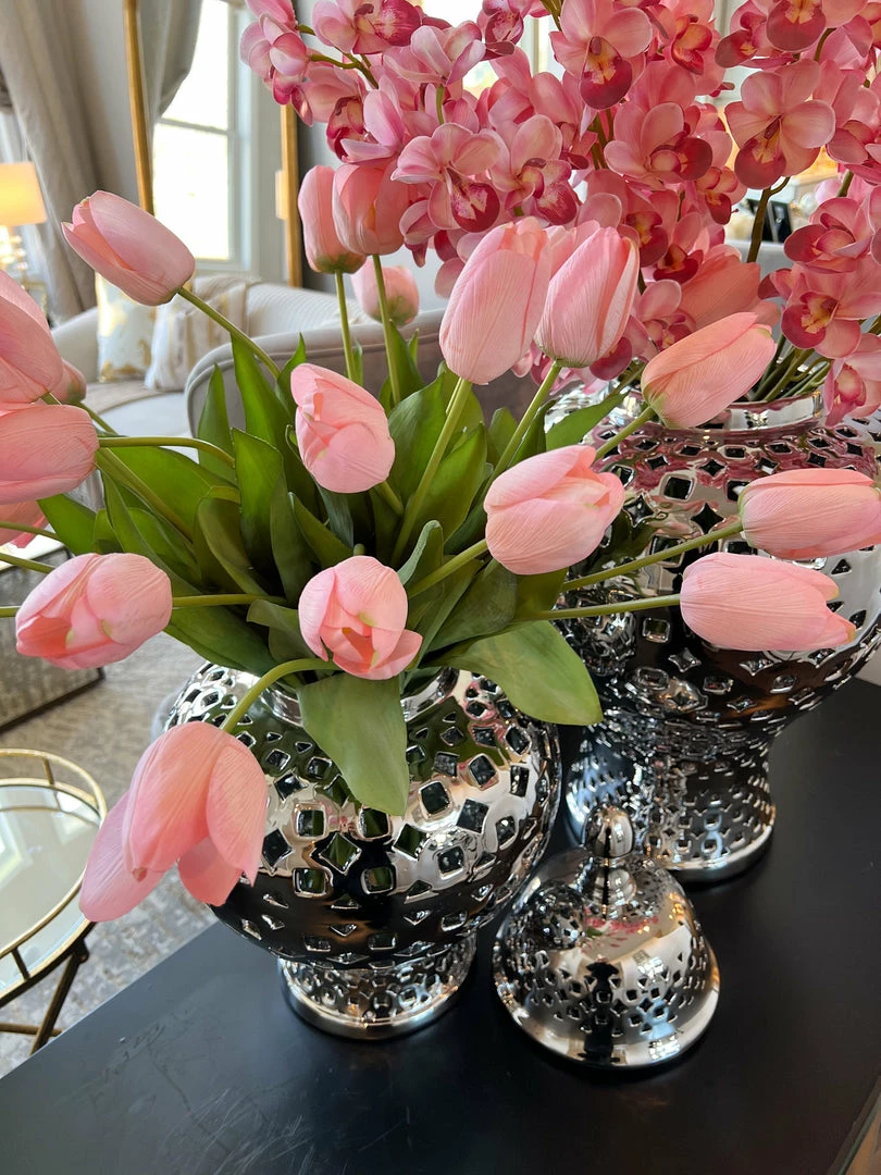 Inspire Me! Home Decor 27" Pink Real Touch Tulip Stem 6 Inspire Me! Home Decor 27" Pink Real Touch Tulip Stem