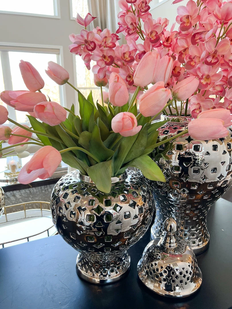 Inspire Me! Home Decor 27" Pink Real Touch Tulip Stem 3 Inspire Me! Home Decor 27" Pink Real Touch Tulip Stem