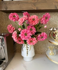 Inspire Me! Home Decor 25" Real Touch Zinnia Stem (2 Colors)