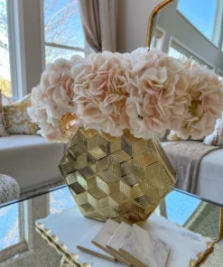 Inspire Me! Home Decor Gold Hexagon Vase