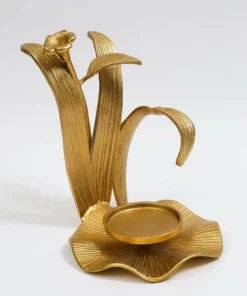 Inspire Me! Home Decor Large Flower Hurricane Candle Holder (2 Colors)