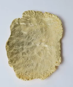 Inspire Me! Home Decor Metal Textured Edge Tray (2 Colors) Gold