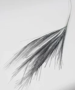 Inspire Me! Home Decor Black & Silver Glitter Faux Feathers Stem