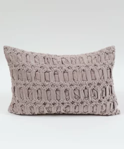Inspire Me! Home Decor Muted Pink Velvet Down Filled Pillow Pillows