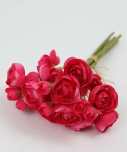 Inspire Me! Home Decor Floral Stems Mini Ranunculus Bundle (3 Colors)