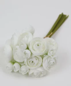 Inspire Me! Home Decor Floral Stems Mini Ranunculus Bundle (3 Colors)