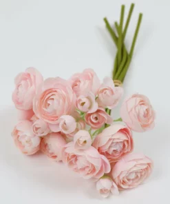 Inspire Me! Home Decor Floral Stems Mini Ranunculus Bundle (3 Colors)